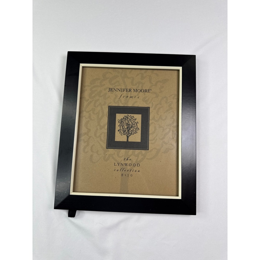 Jennifer Moore Lynwood Collection 8x10 Black Picture Frame White Border Tabletop